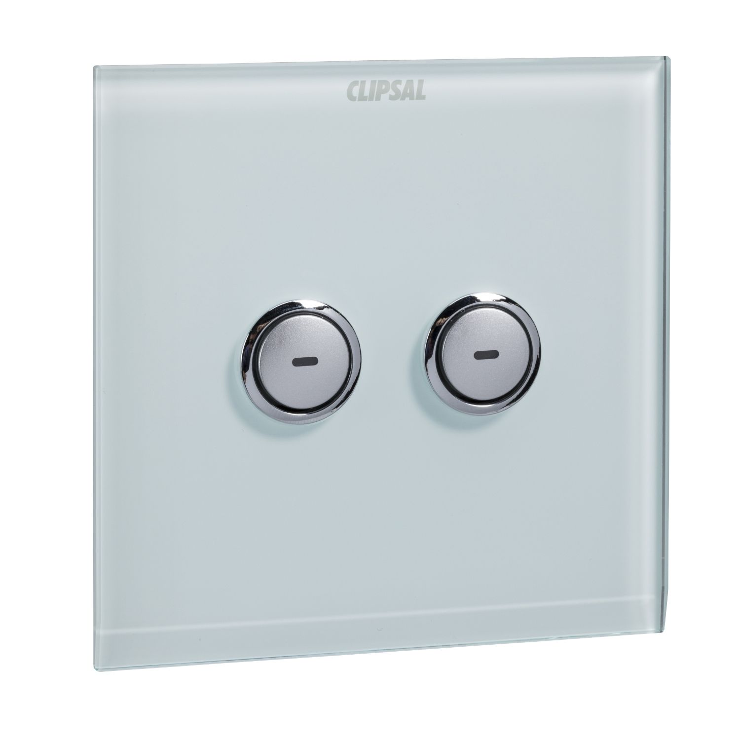 Picture of SpaceLogic Wall Plate, C-Bus, Saturn, E-Series, Key Input unit, 2 keys