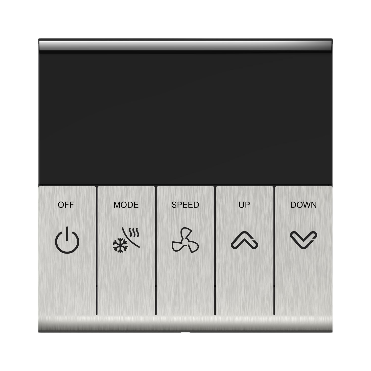 Picture of EasyLogic Metal panel, 5 button thermostat w backlight