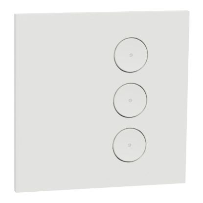 Picture of SpaceLogic Wall Plate, C-Bus, Saturn Zen, E-Series, Key Input unit, 3 keys