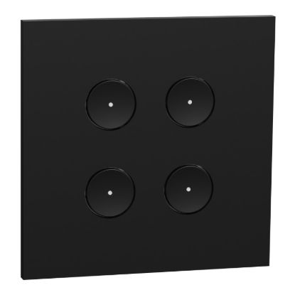 Picture of SpaceLogic Wall Plate, C-Bus, Saturn Zen, E-Series, Key Input unit, 4 keys