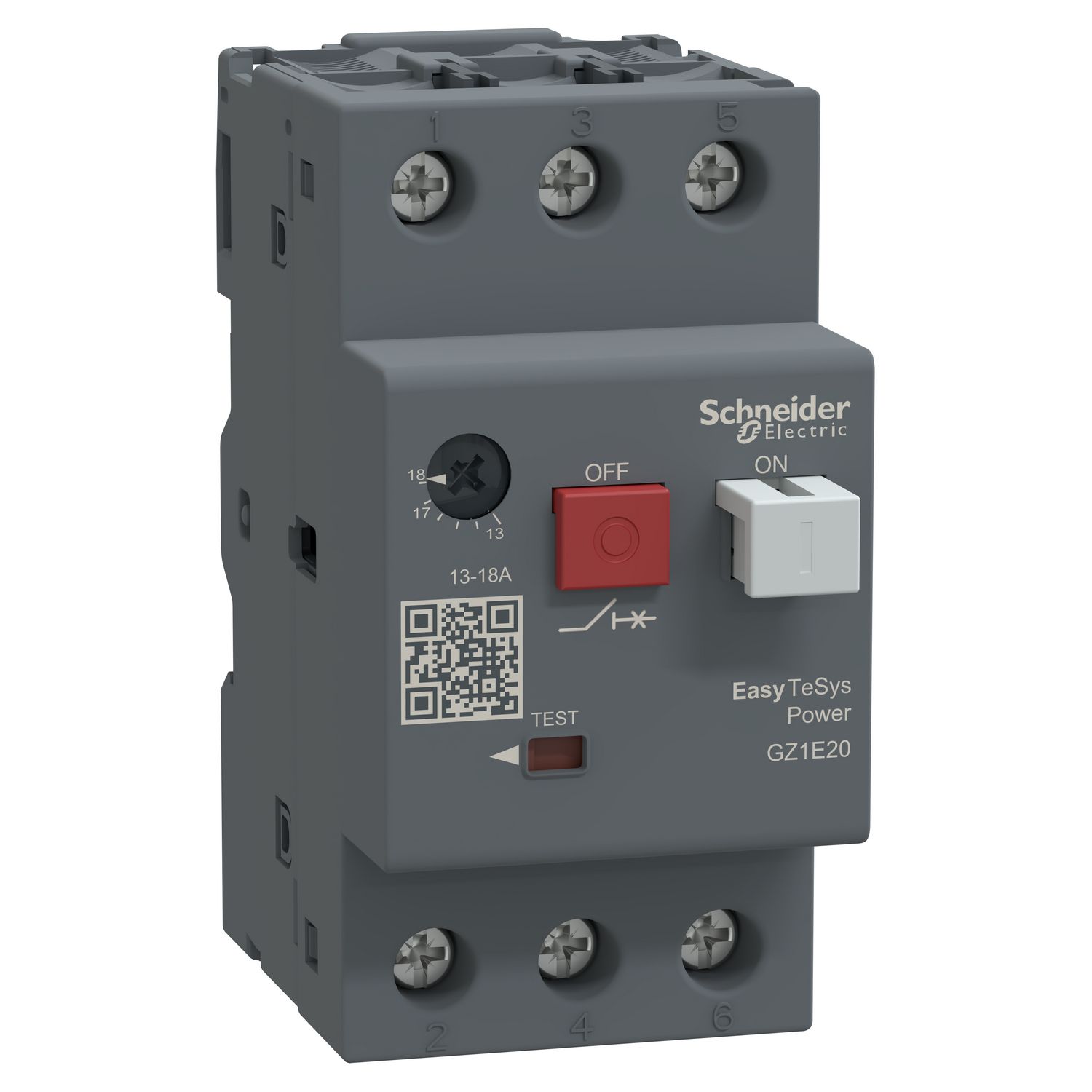 Picture of Motor circuit breaker,Easy TeSys Power,GZ1E,AC-3,3P,13..18A,thermal magnetic trip