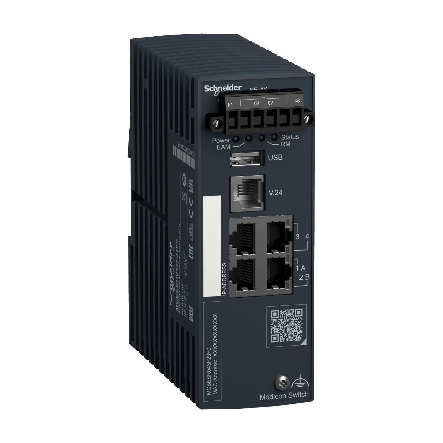 Picture of Redundancy Switch, Modicon Networking, 4 ports for copper