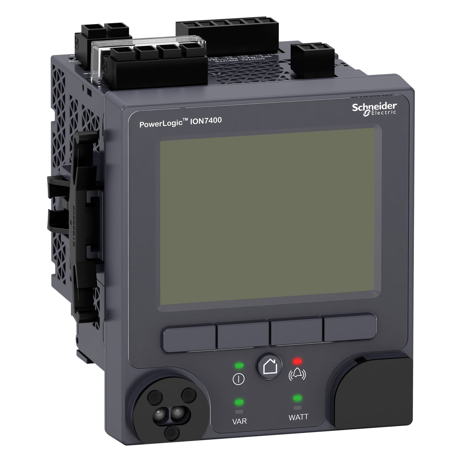 Picture of Power quality meter, PowerLogic ION7400, Essential, integrated display, 64 MB, 128 s/c