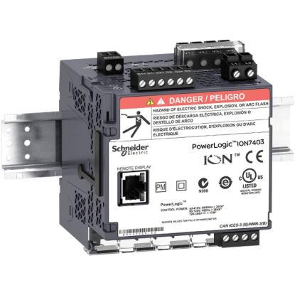 Picture of Power quality meter, PowerLogic ION7400, Essential, transducer, 64 MB, 128 s/c
