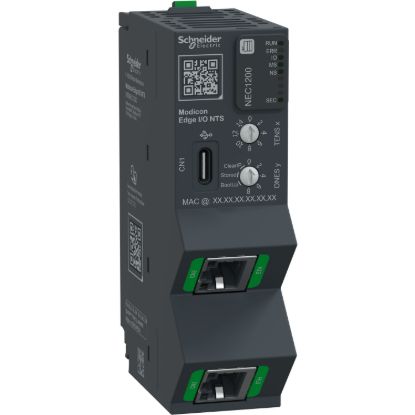 Picture of Network Interface Module, EtherNet/IP, Modbus TCP, 100Mbps, 2 RJ45, Modicon Edge I/O NTS