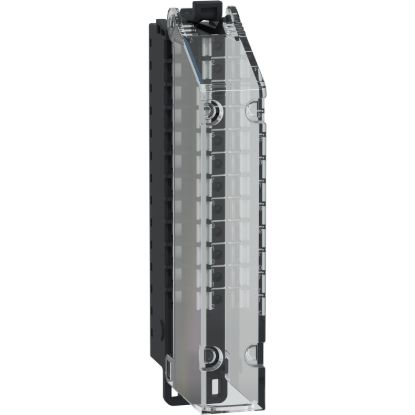 Picture of Spring Terminal Block, 12 Points, 5mm Pitch, With Cover, Use on Low Height Module, Hardened, Modicon Edge I/O NTS