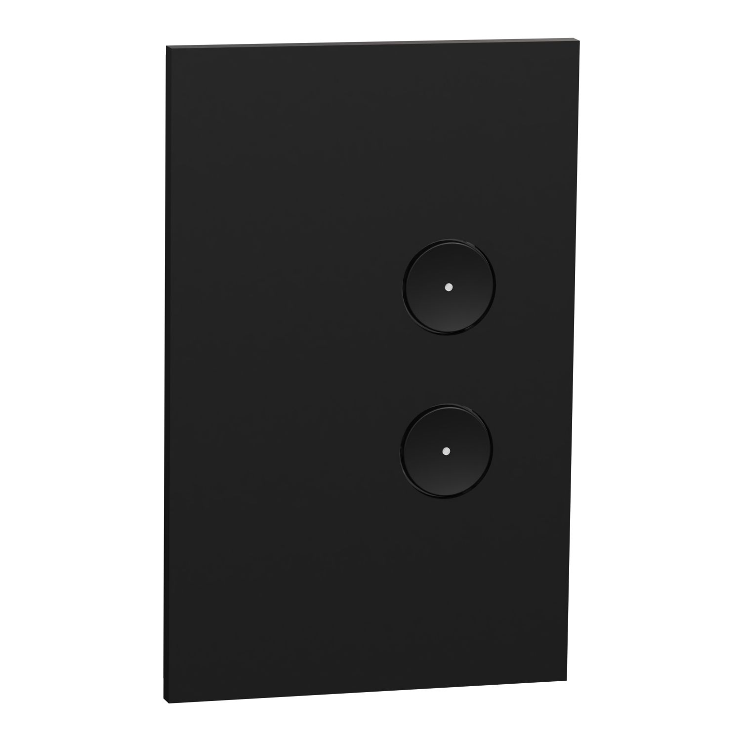 Picture of SpaceLogic Wall Plate, C-Bus, Saturn Zen, A-Series, Key Input unit, 2 keys