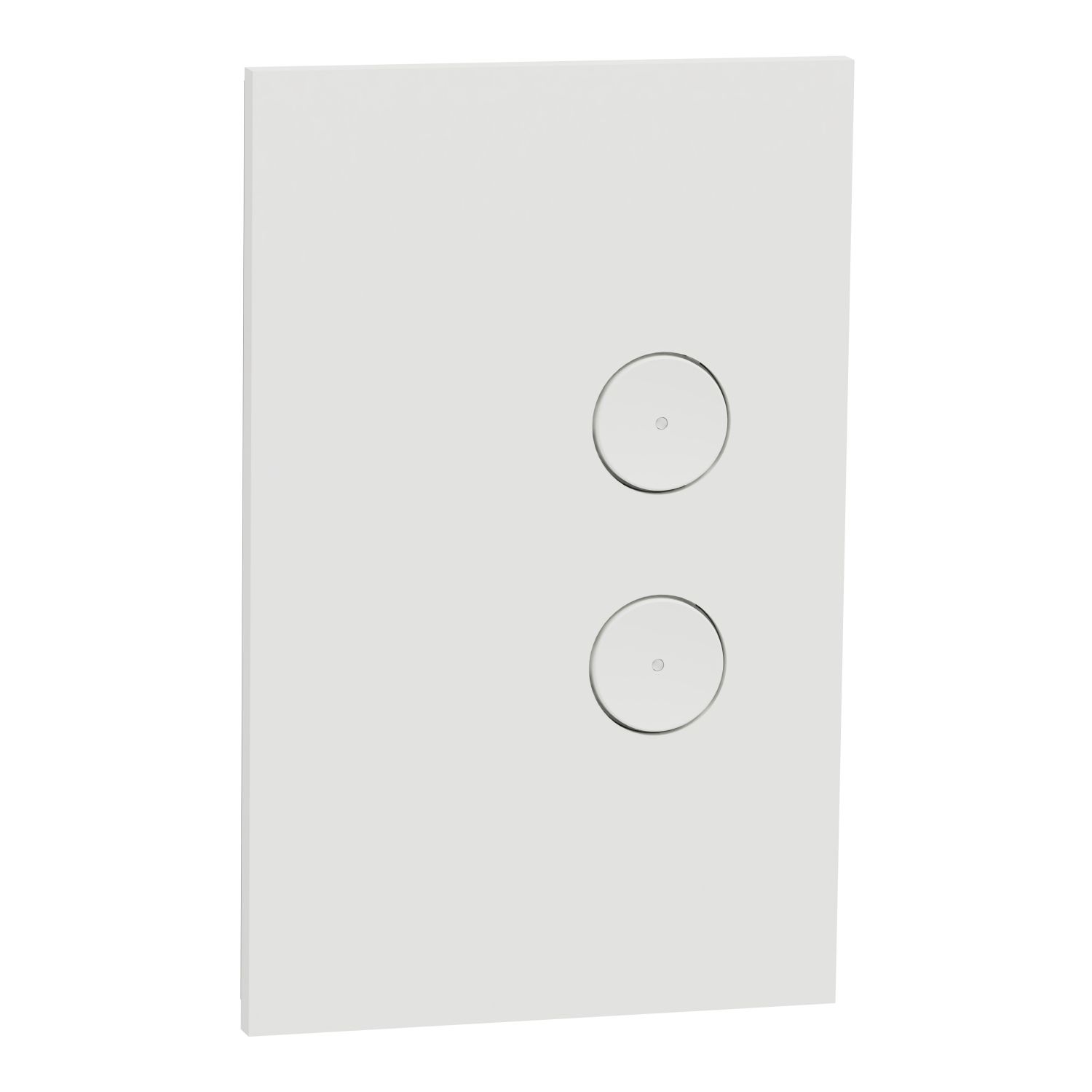 Picture of SpaceLogic Wall Plate, C-Bus, Saturn Zen, A-Series, Key Input unit, 2 keys