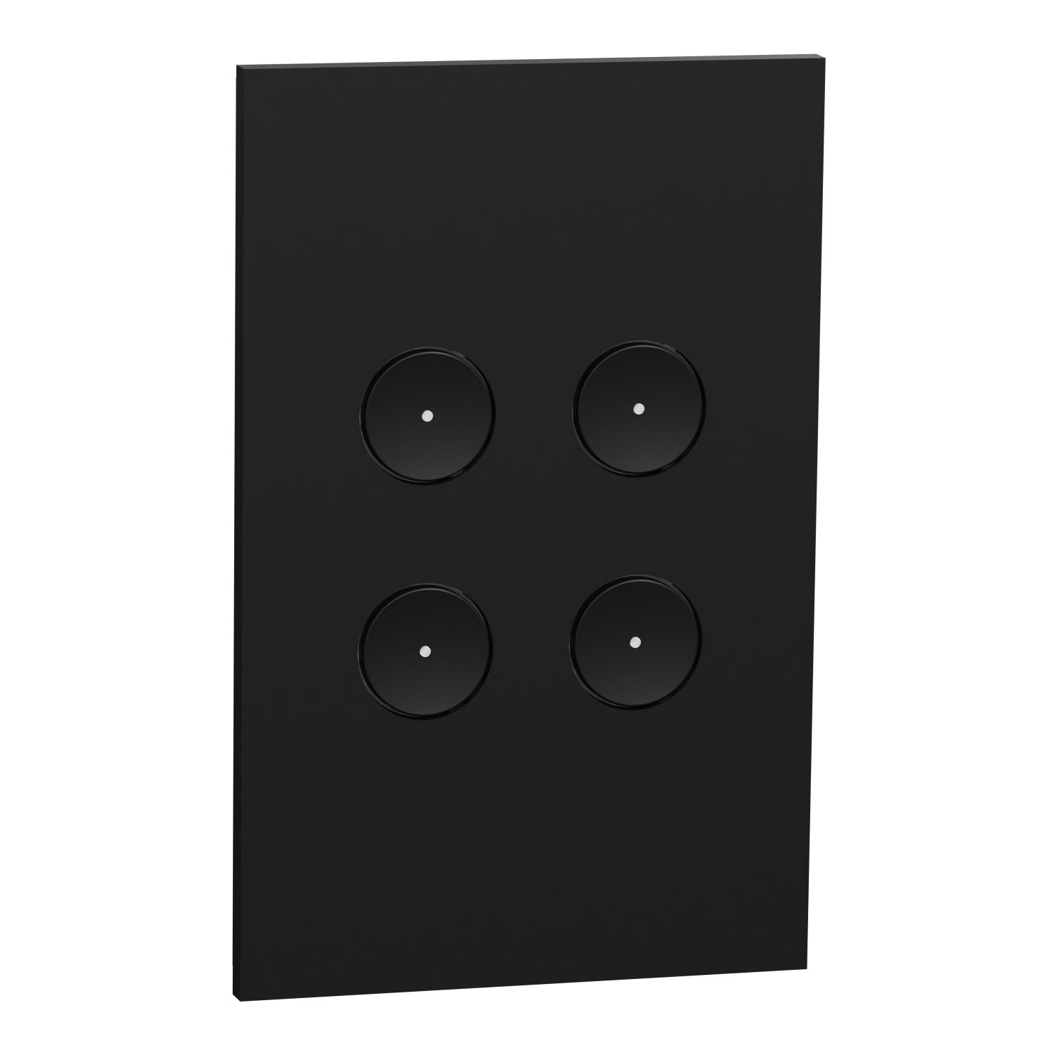Picture of SpaceLogic Wall Plate, C-Bus, Saturn Zen, A-Series, Key Input unit, 4 keys