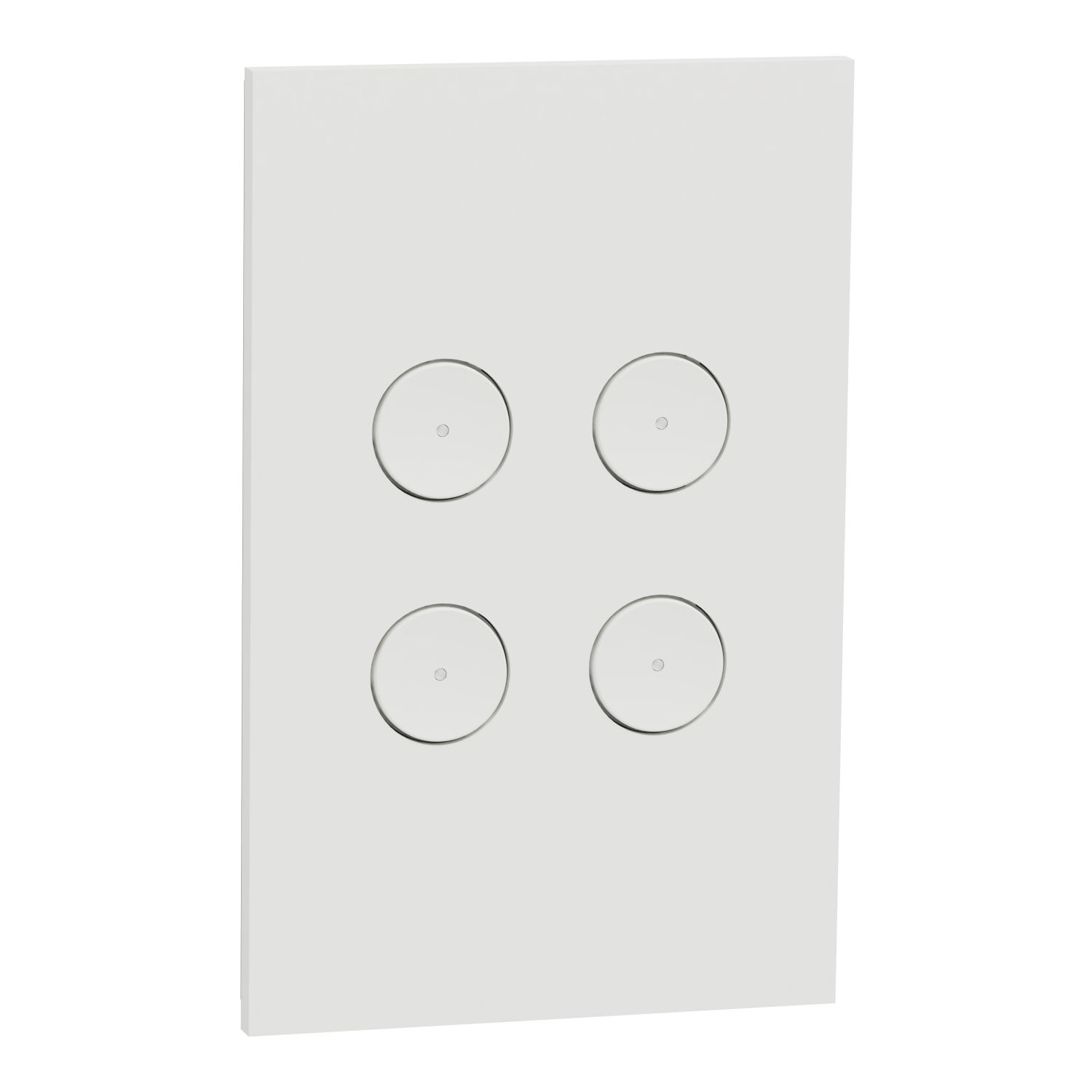 Picture of SpaceLogic Wall Plate, C-Bus, Saturn Zen, A-Series, Key Input unit, 4 keys