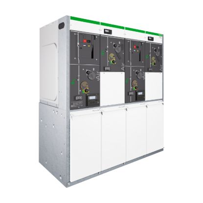 Picture of Ring Main Unit, RM AirSeT, 12kV, non-extensible, 4 functions, BIBI, 50Hz, 630A, 20kA 1s, height 1.6m