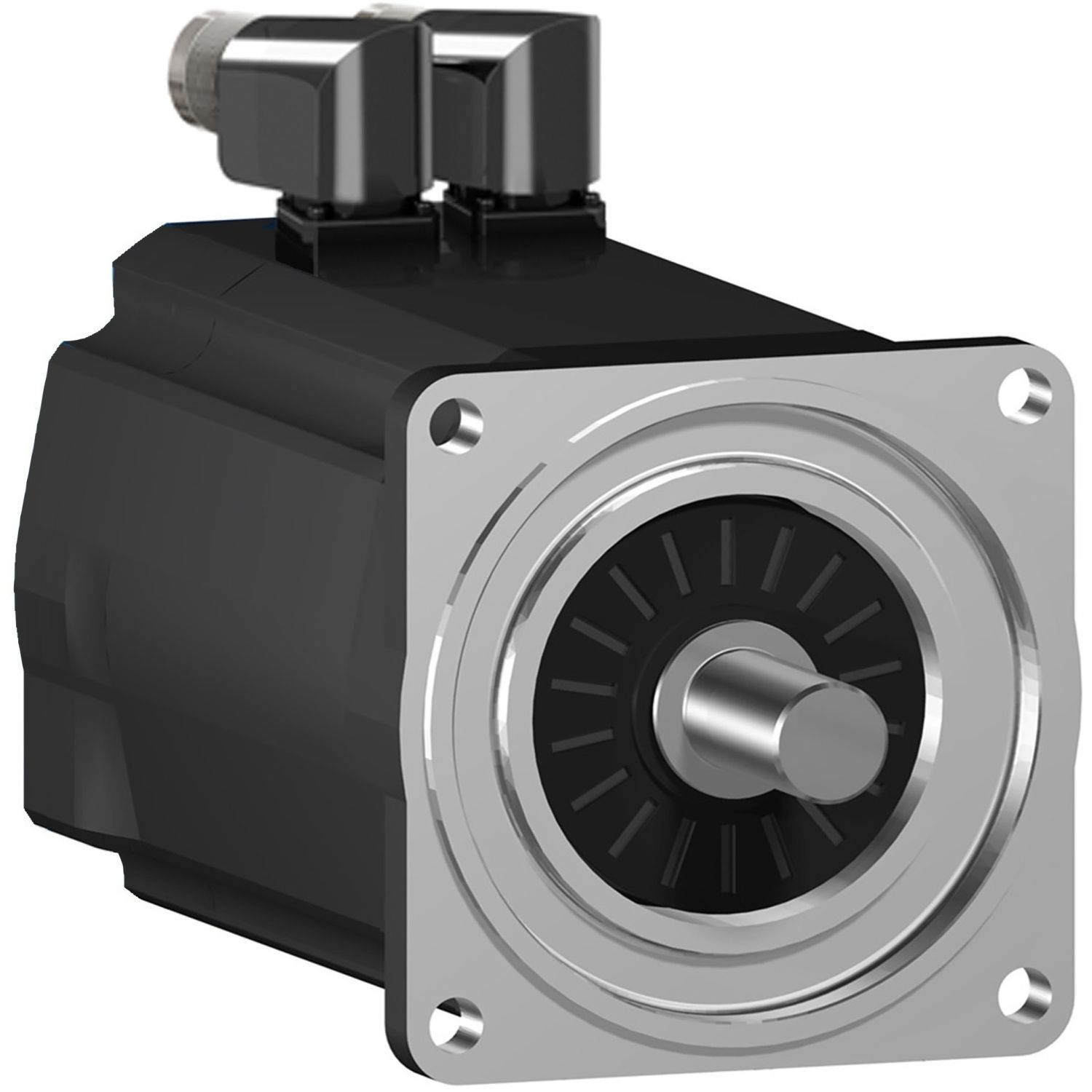 Picture of SH3 servomotor, 100mm, 4 stacks, smooth Shaft, SinCos Multiturn 128, Brake, angular, IP54/65