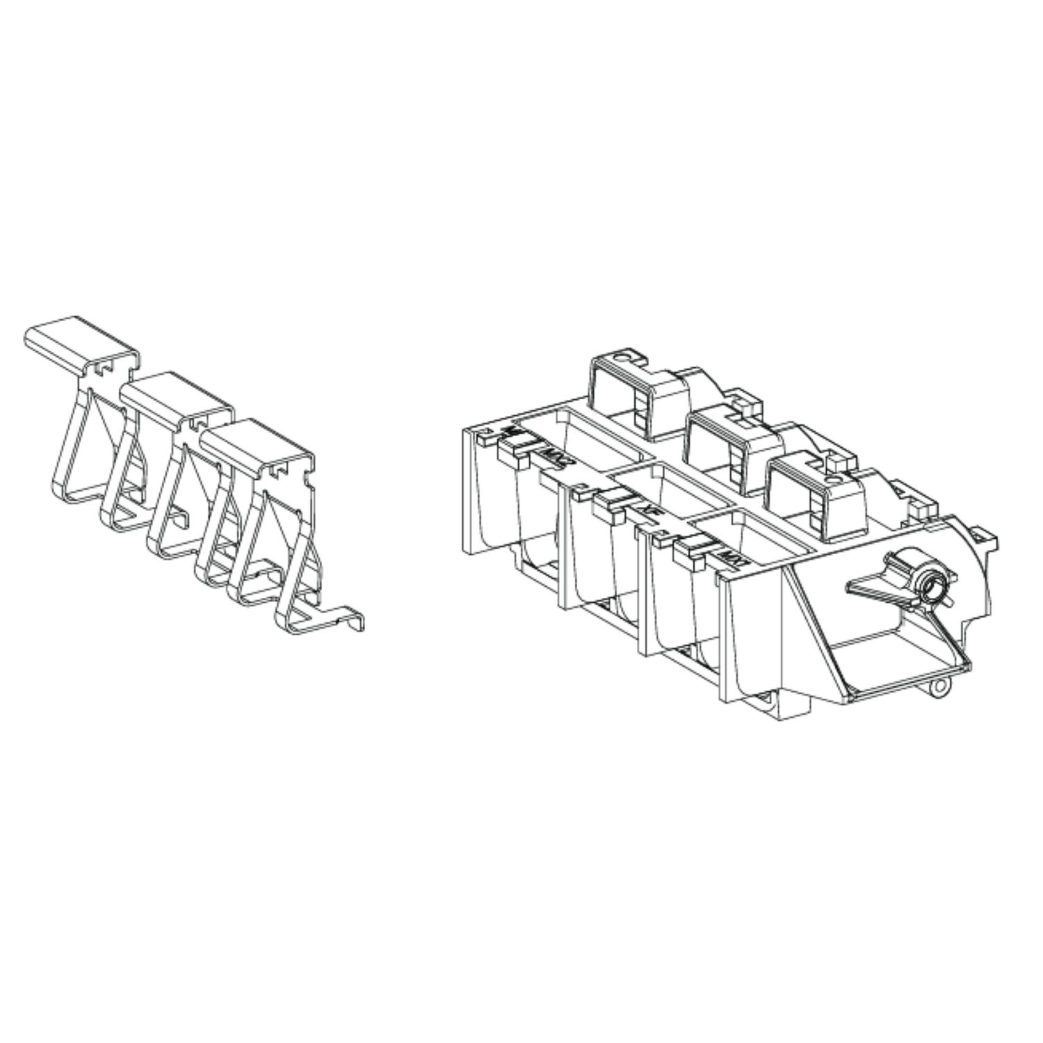 Picture of Coil mounting support, SM AirSeT, RM Air SeT, for 2 coils