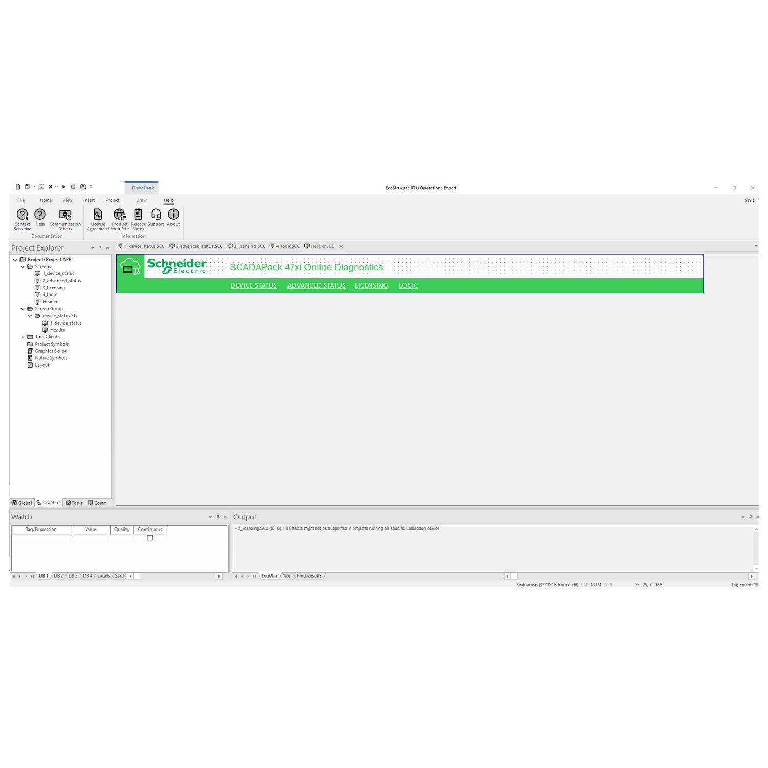 Picture of device license, EcoStruxure RTU Operations Expert, runtime, addon, permanent, 1500 points