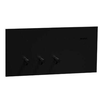 Picture of Flush Switch, Clipsal Solis T Series, Horizontal Mount, 3 Gang, 230V-240V, 10AX 1-Way/2-Way