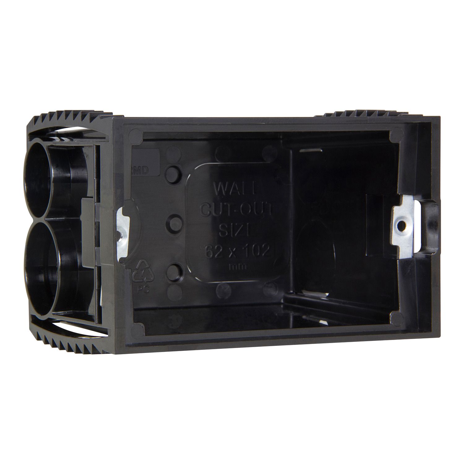 Picture of Moulded Deep Plastic Wall Box, Clipsal - Mounting Accessories, 1 Gang, Sliding Nuts