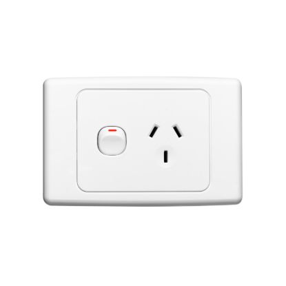 Picture of Single Switched Powerpoint, 2000 Series, Single Switched Powerpoint, 250V, 10A, 2 Pole
