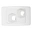 Picture of Gridplate, 2000 Series, Flush Surround and Angled 2 Gang