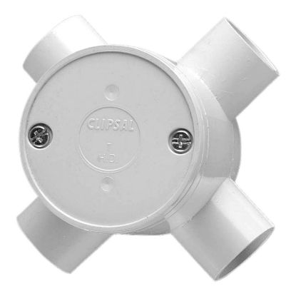 Picture of Box Junction, Clipsal - Cable Management, Round Deep 4 Way 20mm