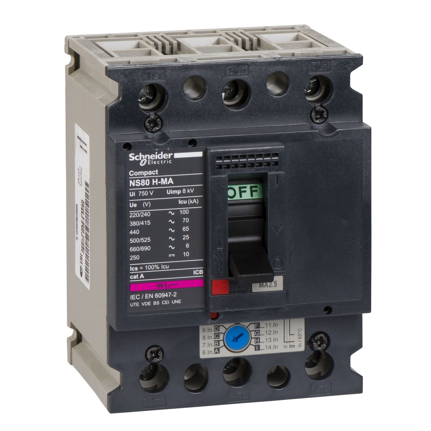 Picture of NS80H MA2,5 3P3T