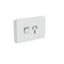 Picture of Single Power Point Skin, Clipsal Iconic, Horizontal Mount, 250V, 20A, Clip-On