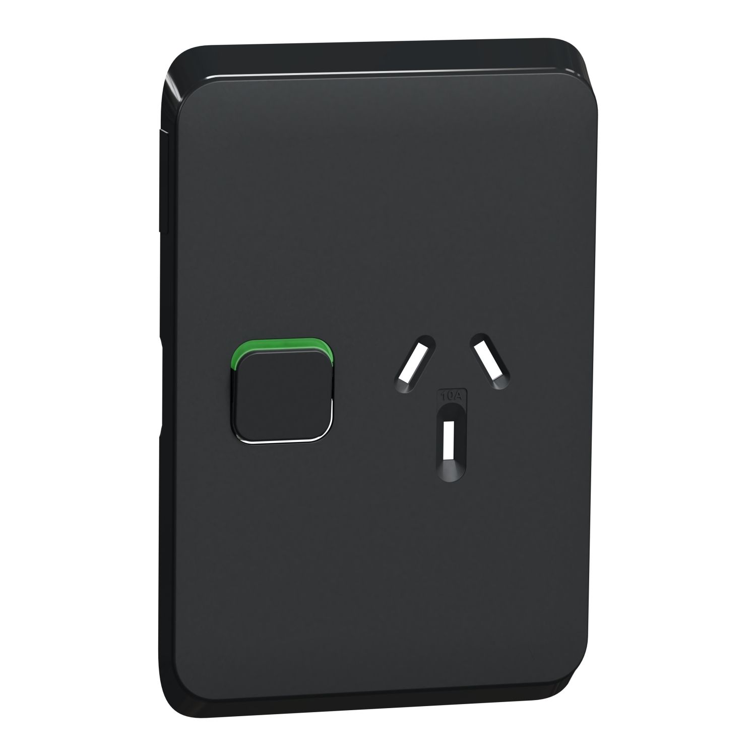 Picture of Single Power Point Skin, Clipsal Iconic, Vertical Mount, 250V, 10A, Clip-On
