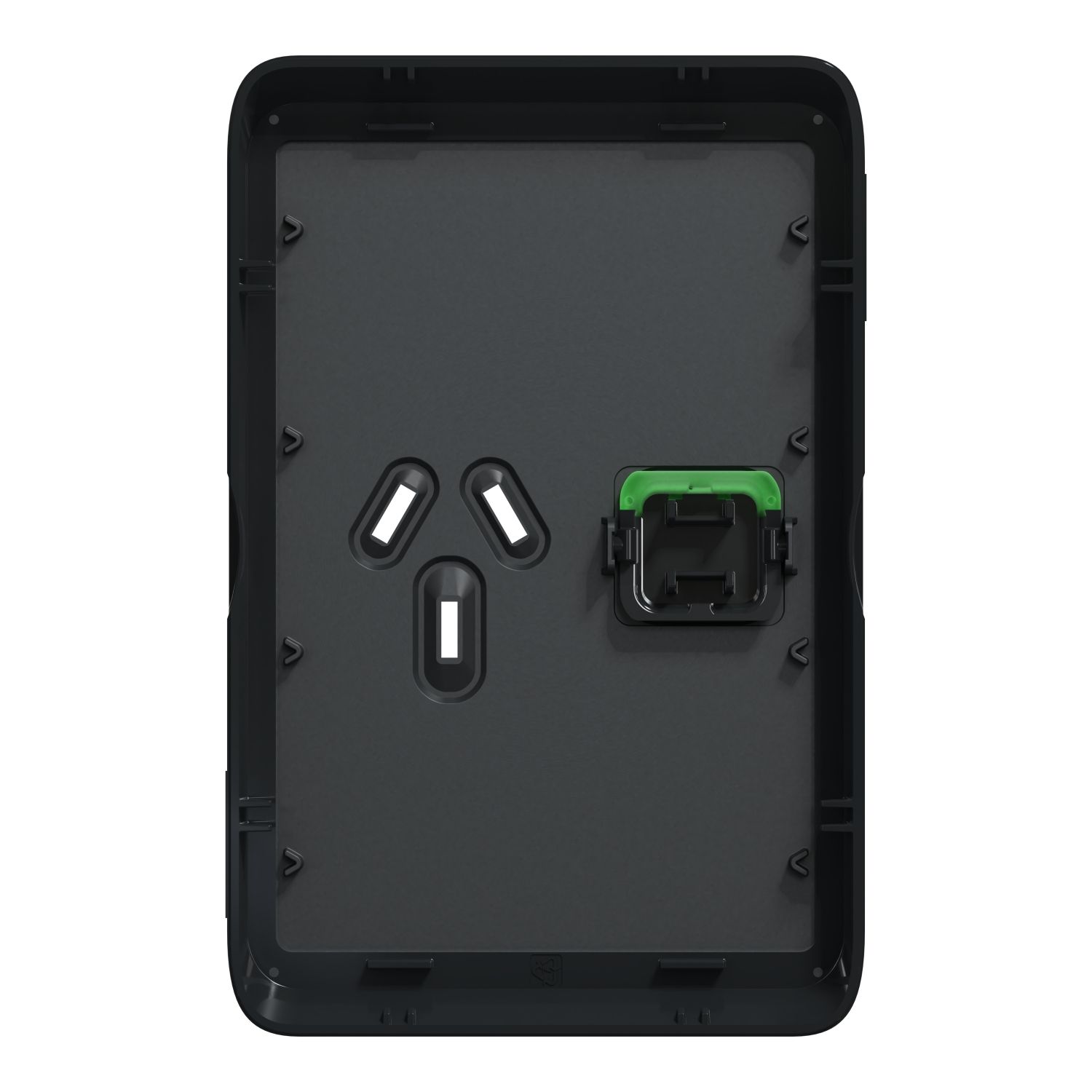 Picture of Single Power Point Skin, Clipsal Iconic, Vertical Mount, 250V, 10A, Clip-On