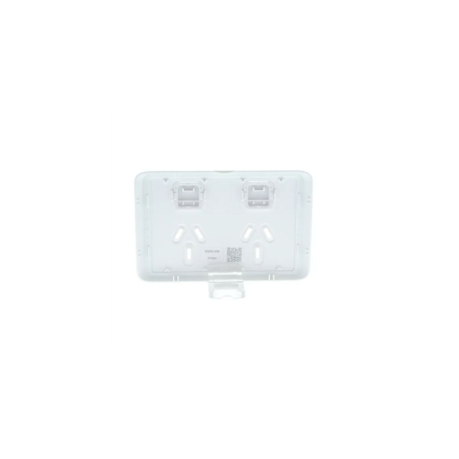 Picture of Double Power Point Skin, Clipsal Iconic, Horizontal Mount, 250V, 10A, Clip-On