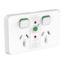Picture of Double Power Point Skin, Clipsal Iconic, RCD Protected, Clip-On