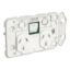 Picture of Double Switch Power Point Grid with 1 extra switch, Clipsal Iconic, Horizontal Mount, 250V, 10A