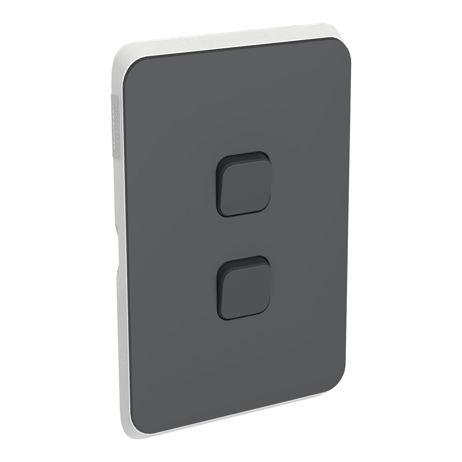 Picture of Switch Plate Skin, Clipsal Iconic, 2 Gang, Horizontal/Vertical Mount, Clip-On