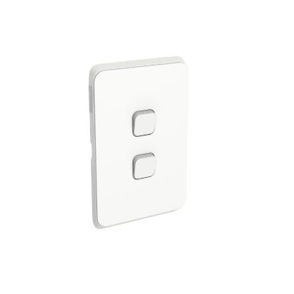 Picture of Switch Plate Skin, Clipsal Iconic, 2 Gang, Horizontal/Vertical Mount, Clip-On