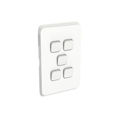 Picture of Switch Plate Skin, Clipsal Iconic, 5 Gang, Horizontal/Vertical Mount