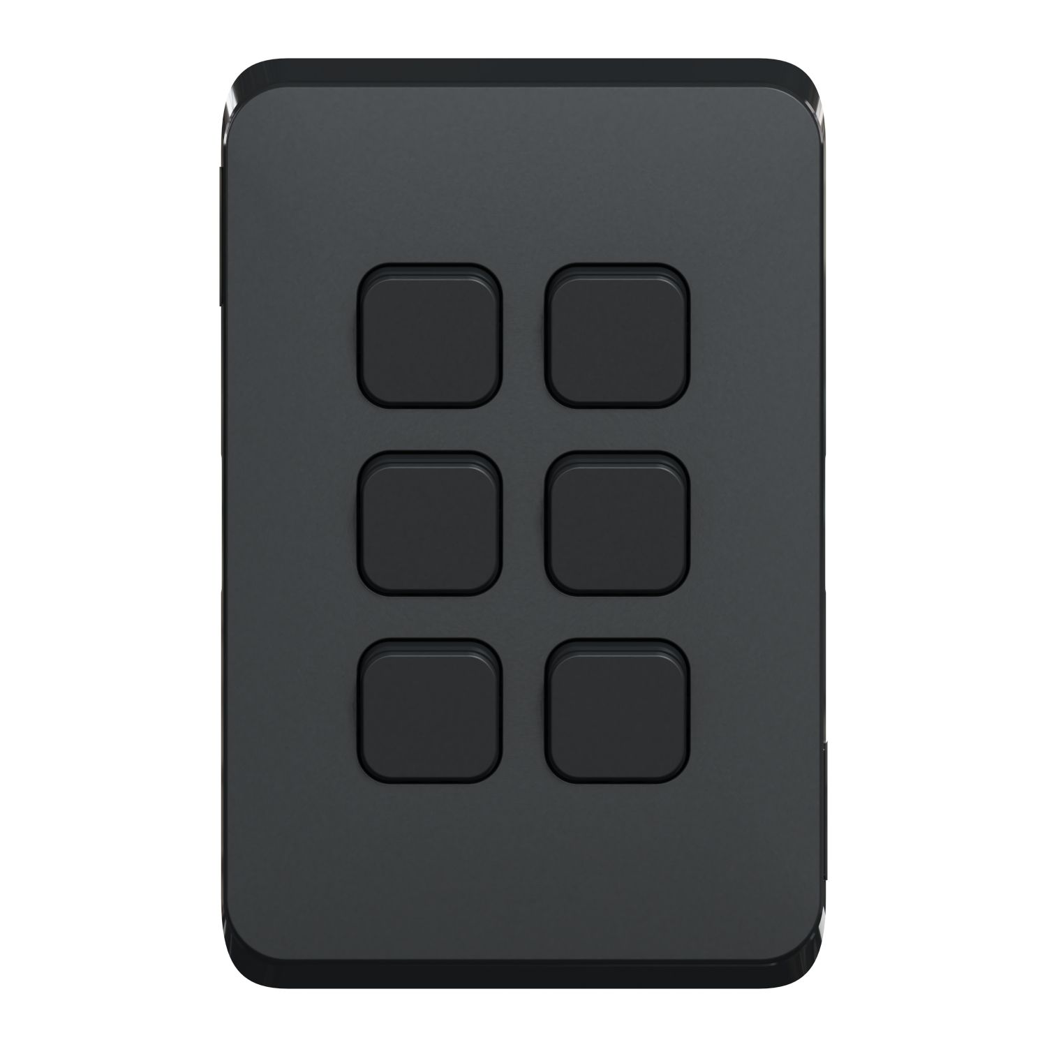 Picture of Switch Plate Skin, Clipsal Iconic, 6 Gang, Horizontal/Vertical Mount