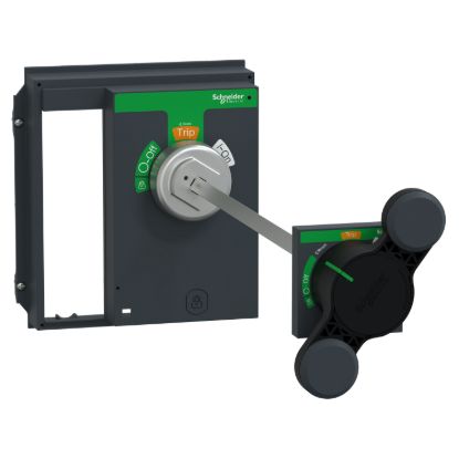 Picture of Extended rotary handle, ComPacT NS630b to NS1600 fixed, black handle, shaft length 218mm to 605mm, IP55