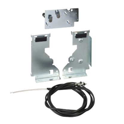 Picture of mechanical interlocking using cables, ComPact N630b to NS1600, source changeover for 2 fixed devices