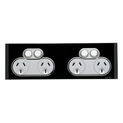 Picture of SOCKET SWT QUAD 10A250V SATURN