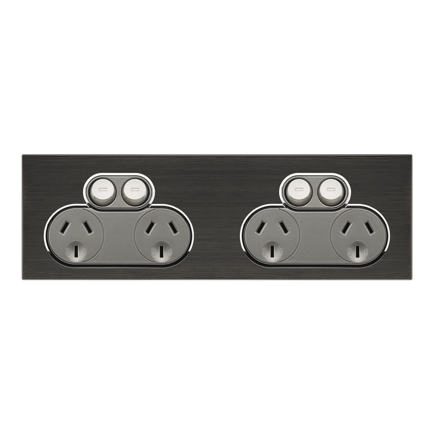 Picture of SOCKET SWT QUAD 10A250V SATURN HB