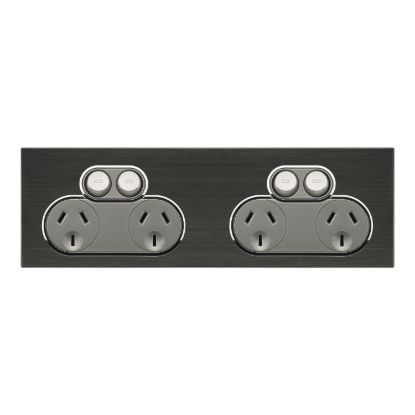 Picture of SOCKET SWT QUAD 10A250V SATURN HB