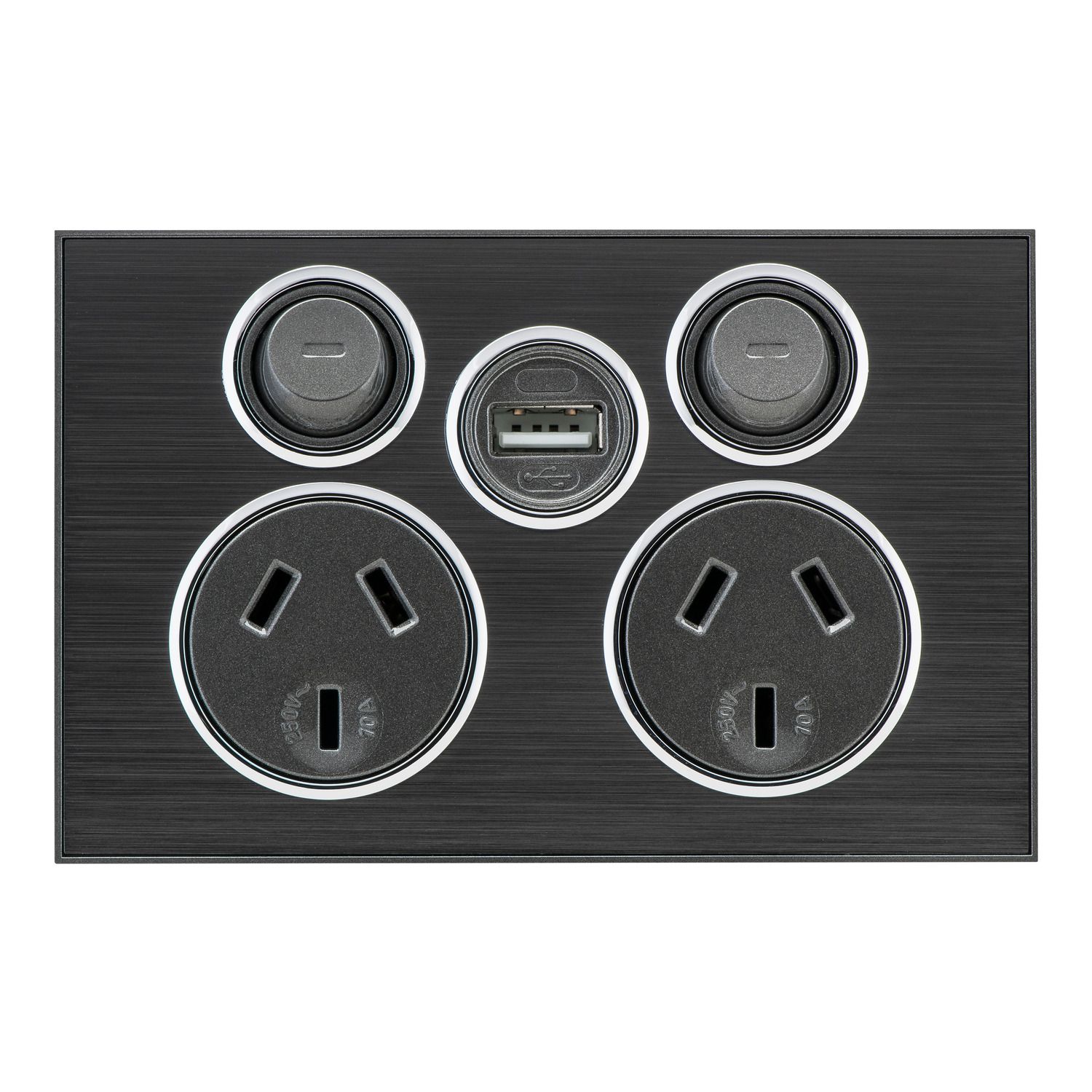 Picture of Socket SWT TWIN Saturn c_w USB Chgr HB