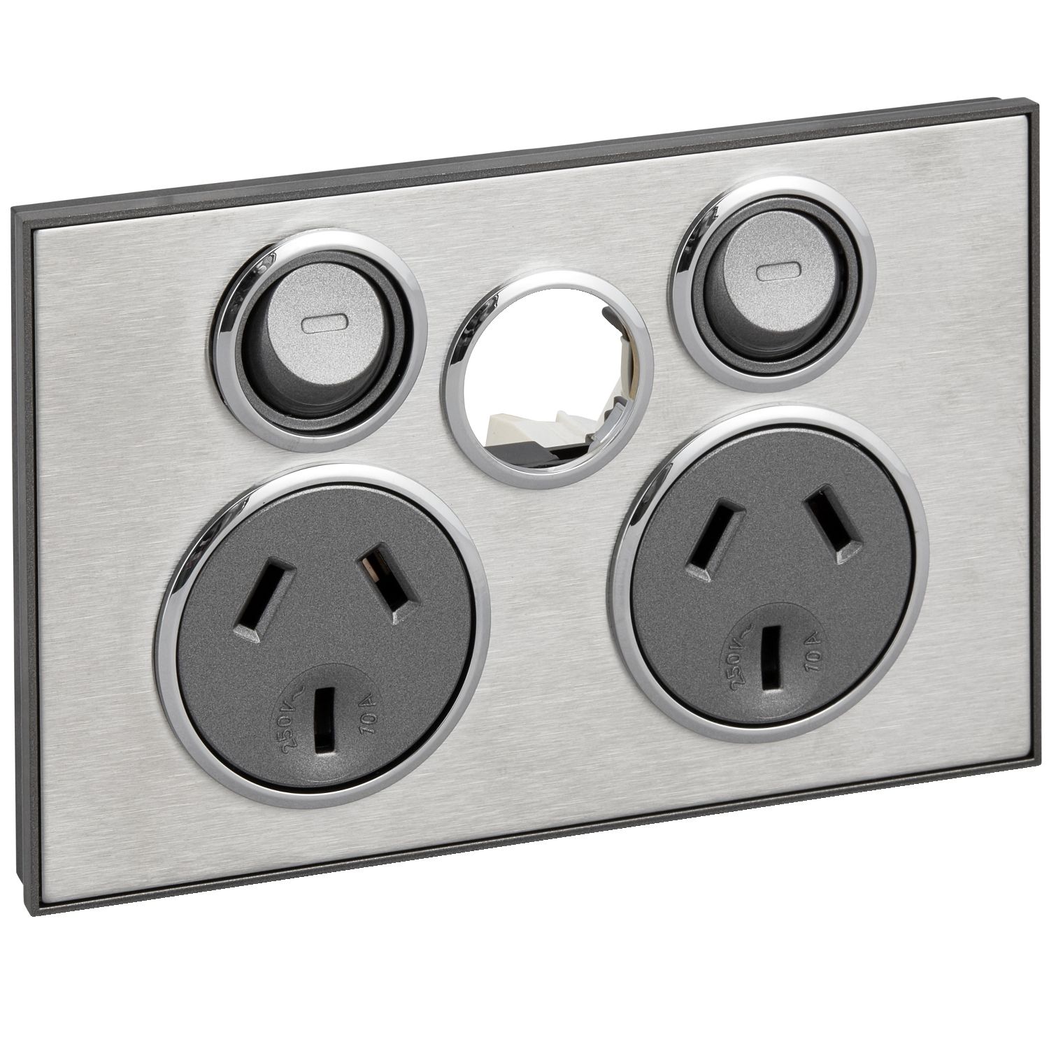Picture of Socket Outlet 10A Twin less Extra Switch