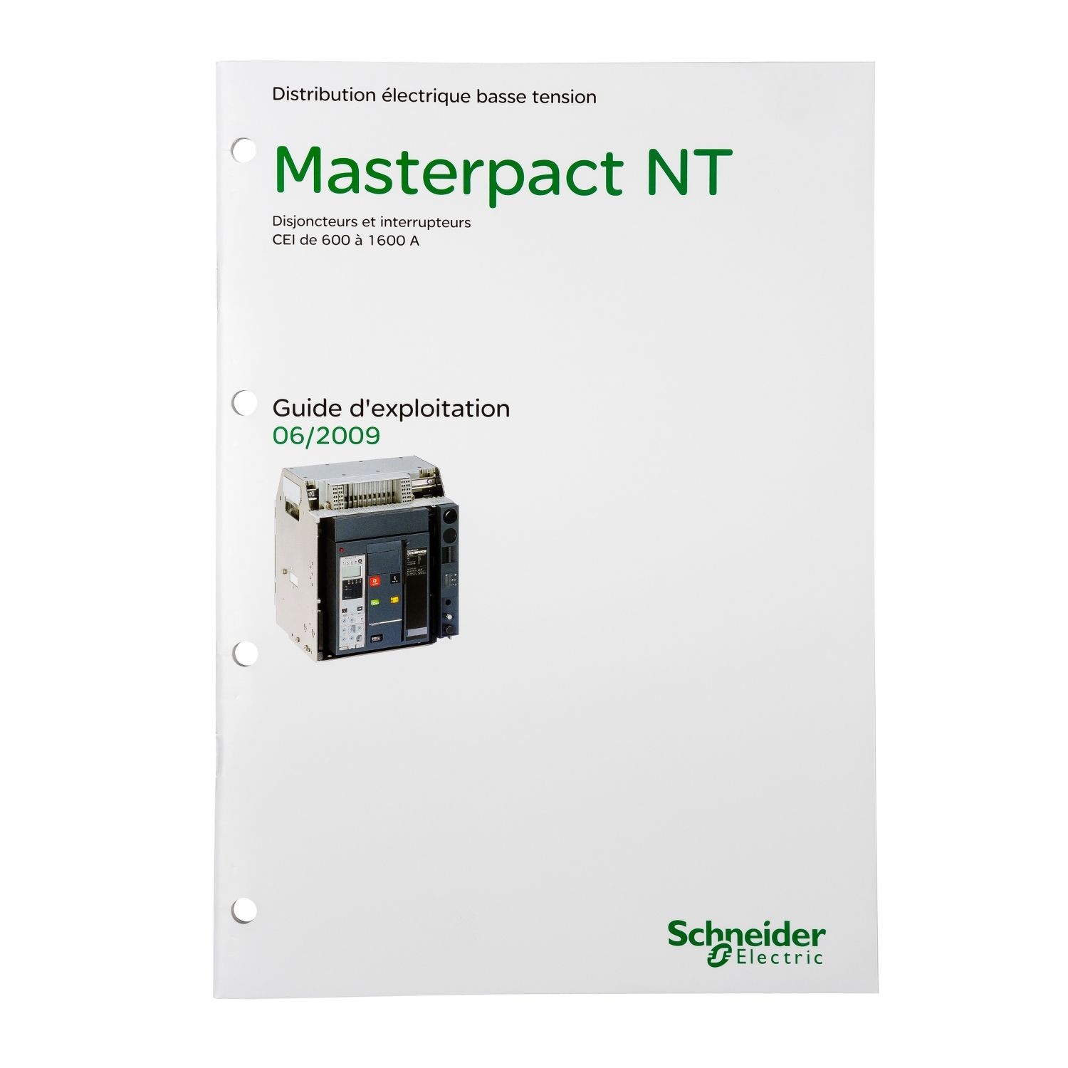 Picture of User manual, MasterPact NT, french, spare part