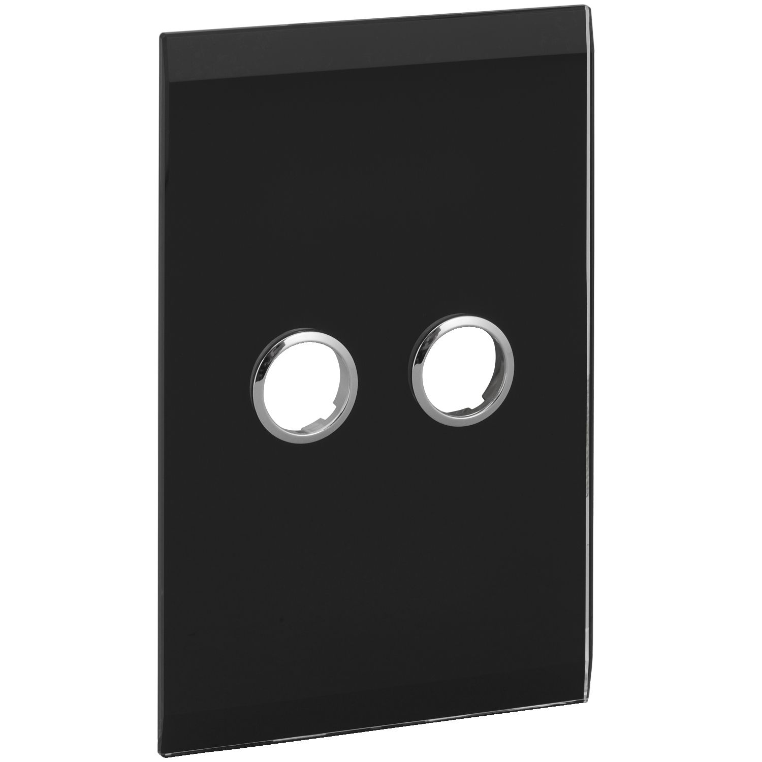 Picture of Glass Fascia, C-Bus Control and Management System, 2 Gang, Saturn Series, Rectangular