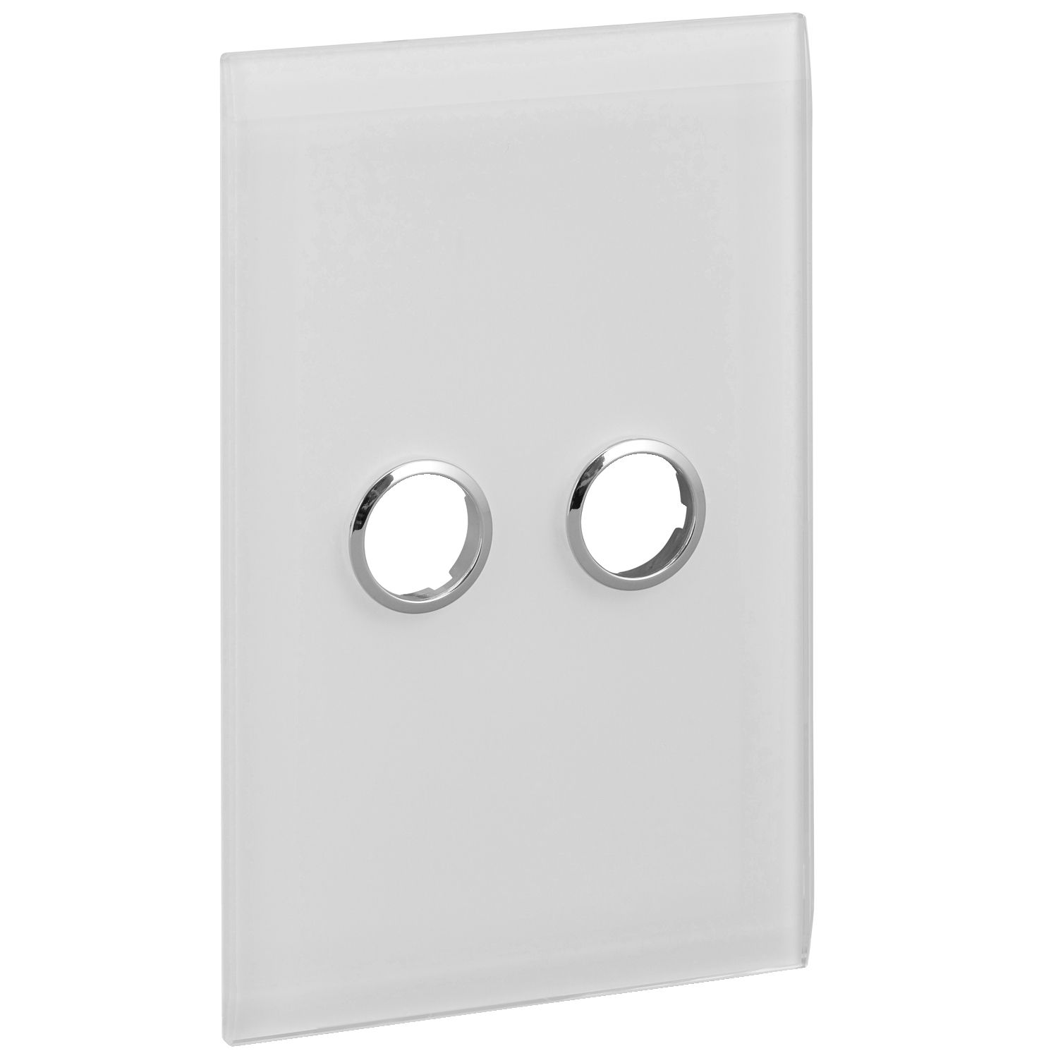Picture of Glass Fascia, C-Bus Control and Management System, 2 Gang, Saturn Series, Rectangular