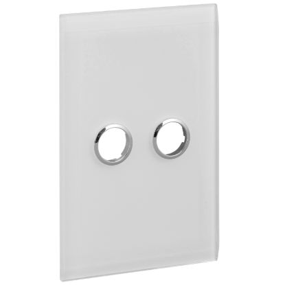 Picture of Glass Fascia, C-Bus Control and Management System, 2 Gang, Saturn Series, Rectangular