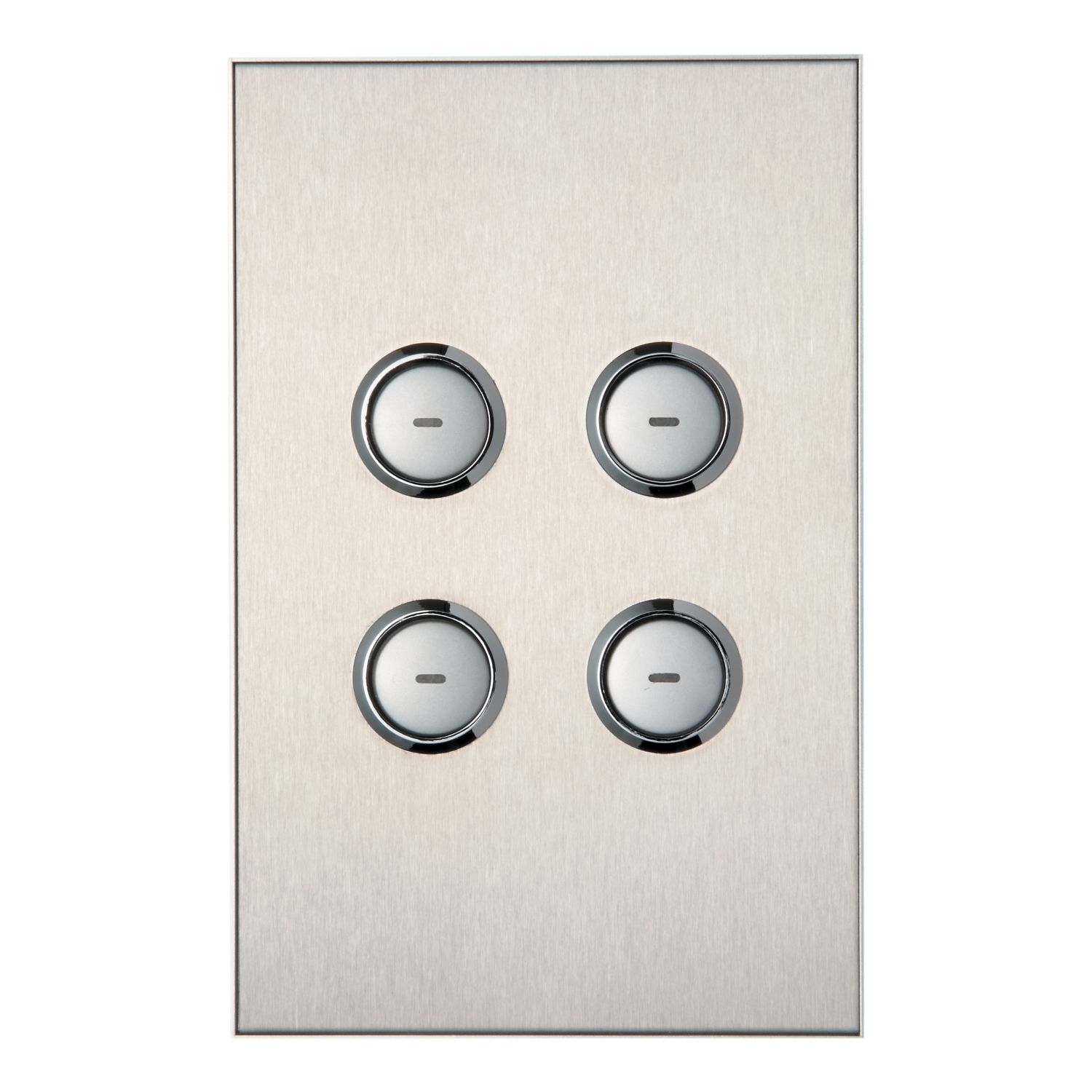 Picture of Glass Fascia, C-Bus Control and Management System, 4 Gang, Saturn Series, Rectangular