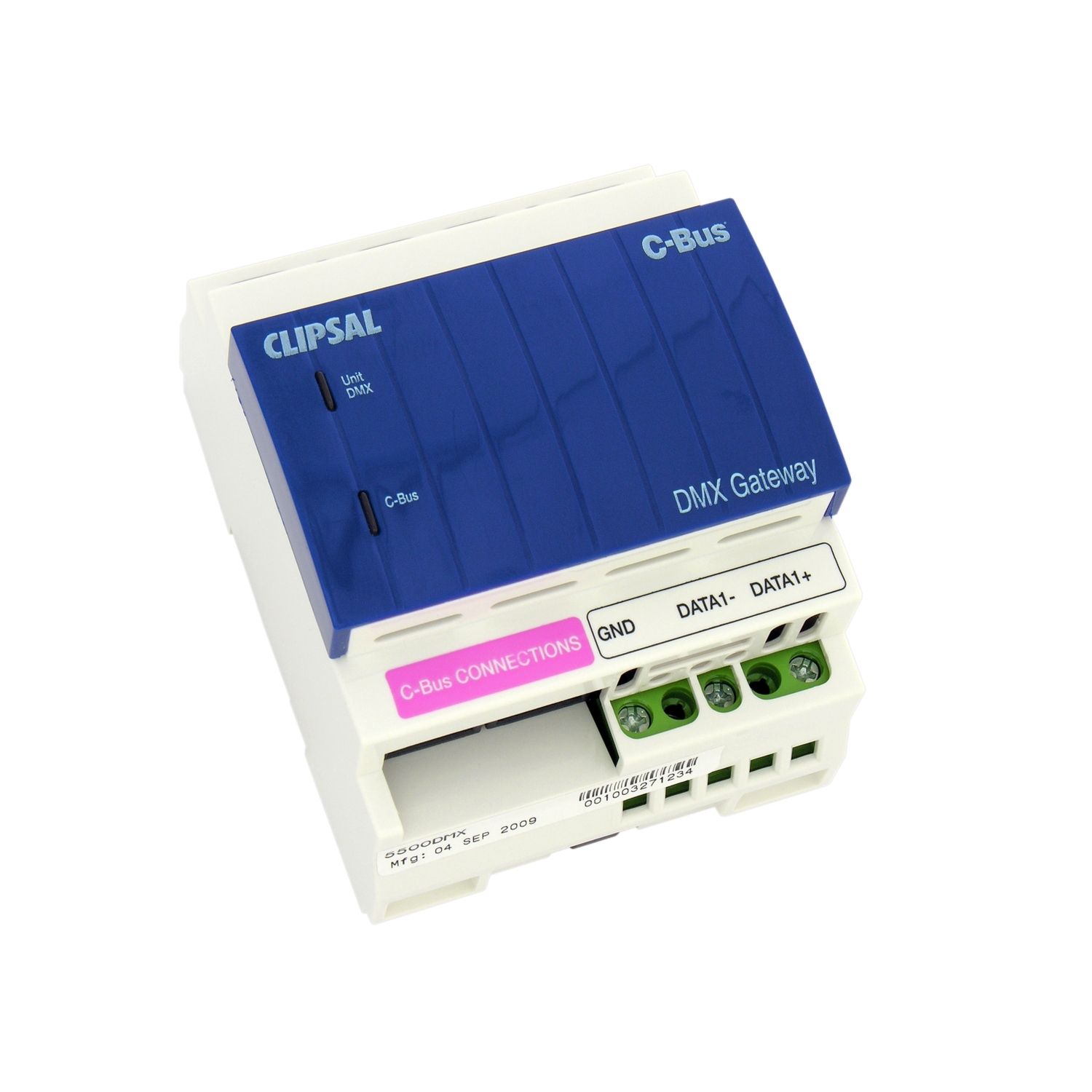 Picture of DMX One Way Gateway, C-Bus Control and Management System, DIN Rail Mount, 4M Modules, 300mm Interface Cable