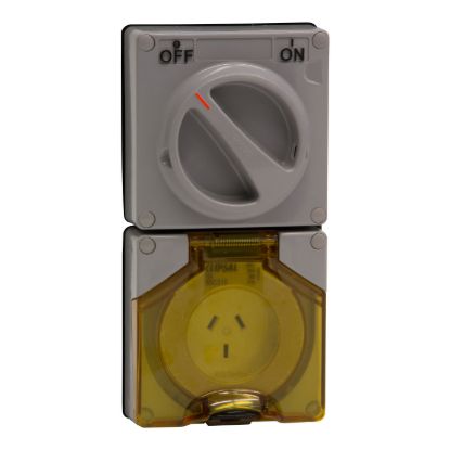 Picture of Switched Socket, Clipsal - 56 Series, Surface IP66 3 PIN 10A
