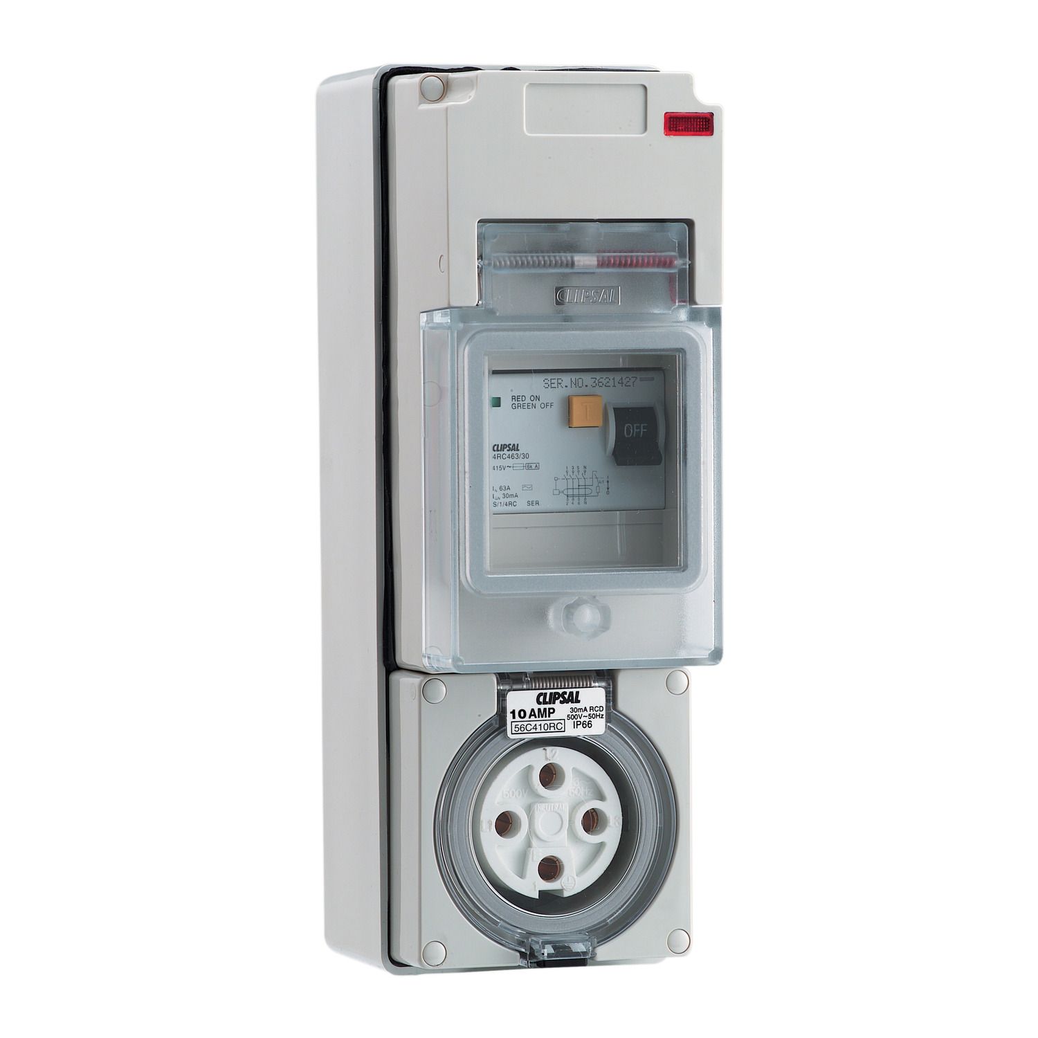 Picture of Switched Socket, Clipsal - 56 Series, RCD