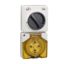 Picture of Switched Socket, Clipsal - 56 Series, Surface IP66 4 PIN 50A Less Enclosure
